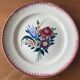 6 large antique flat plates in B.F.K. earthenware.