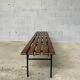 Banc, bois et métal