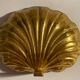 Vintage bronze shell trinket bowl