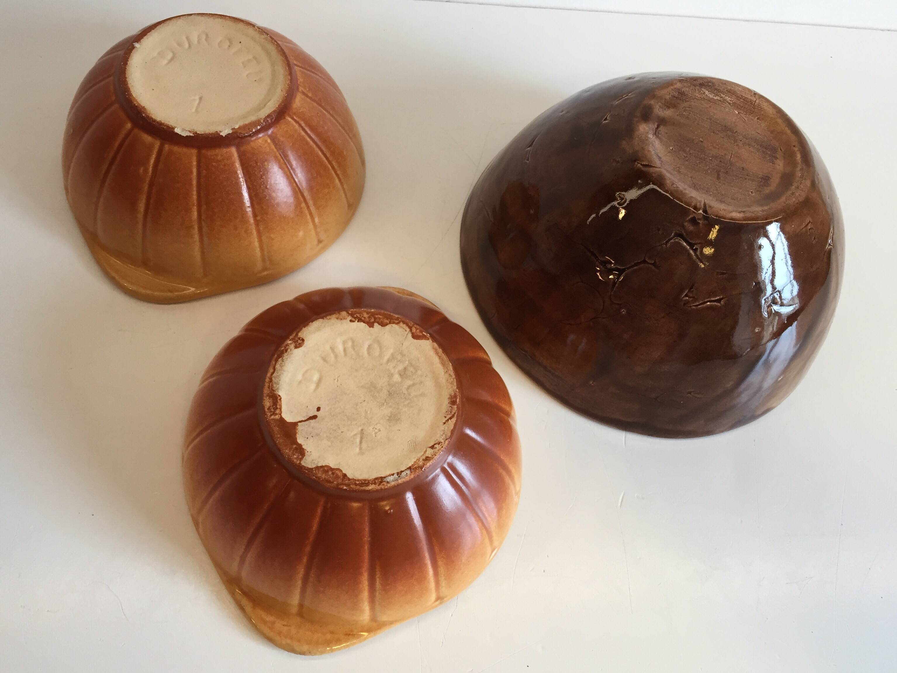 Antique Bowls with Handles DUROFEU / SDEL