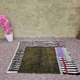 Unique Moroccan rug made of natural wool, 2.5x1.5 m.