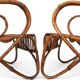 French Pair Vintage Rattan Bamboo Lounge Chairs, 1960
