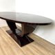 Art Deco Oval Dining Table 240 x 120 cm - Makassar Ebony