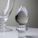 Large vintage baluster decanter in blown crystal, 1960s.