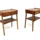 2 Scandinavian teak bedside tables, Sweden, 1960