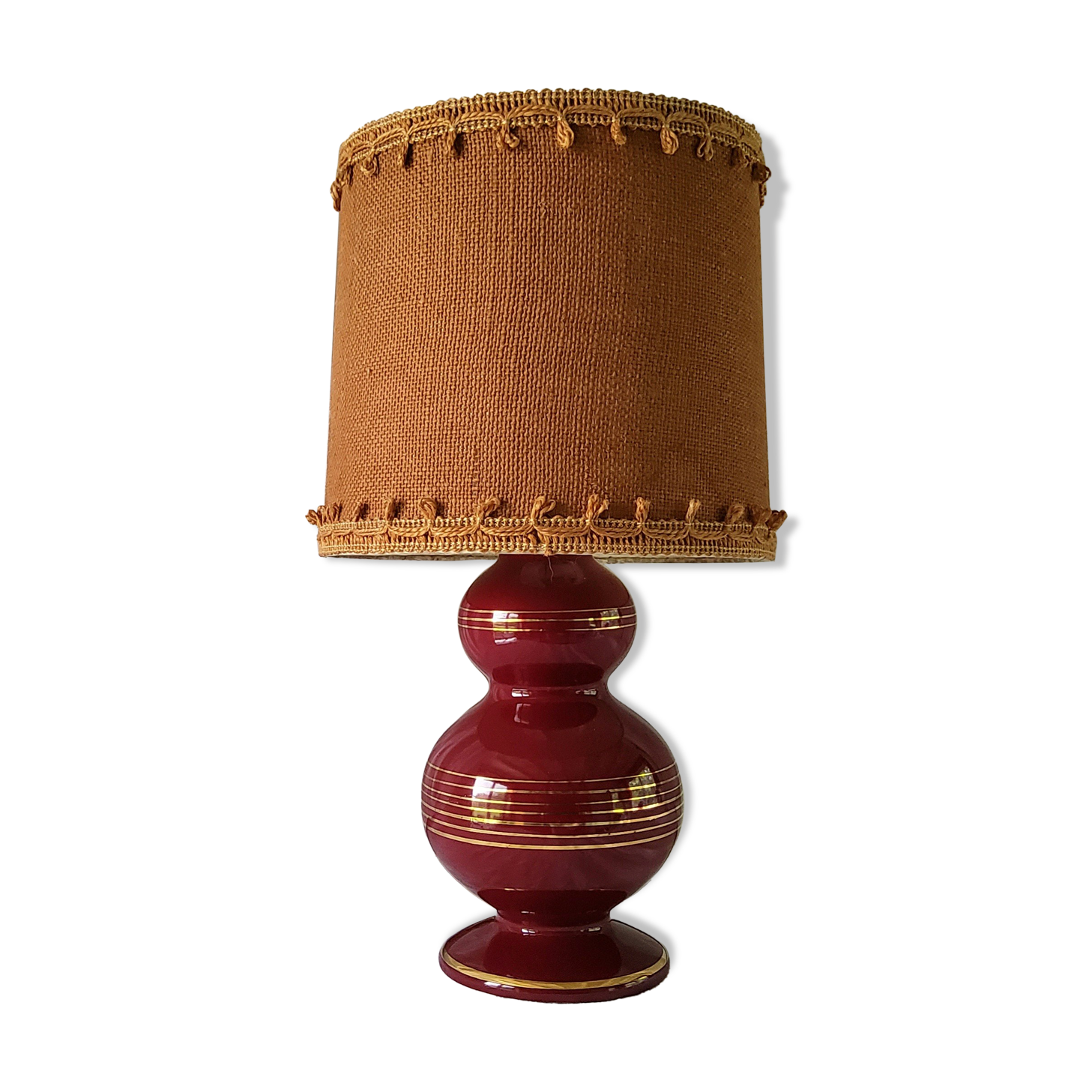 Glazed ceramic lamp