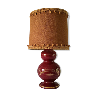 Lampe en céramique émaillée