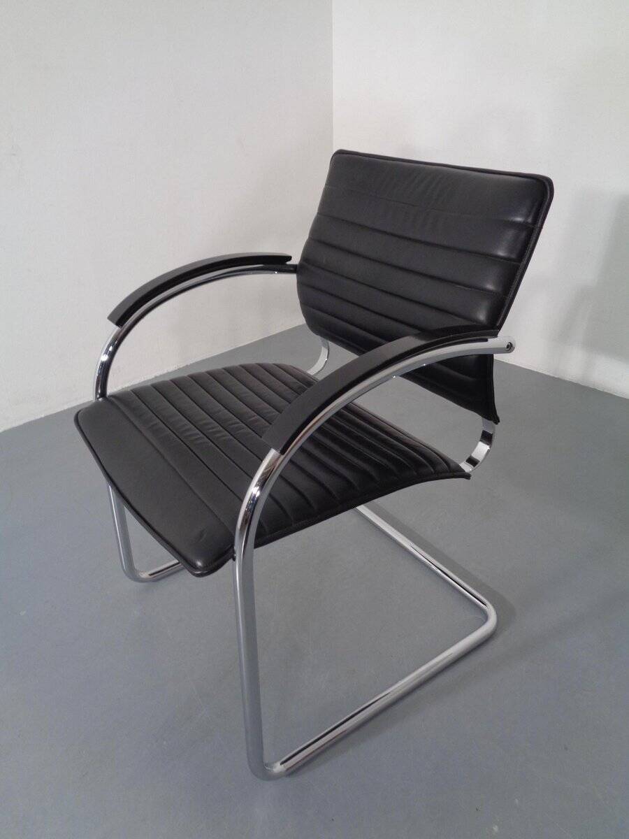 Model S78 Cantilever Leather Armchair by Josef Gorcia & Andreas Krob for Thonet, 1980s
