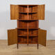 Mid-Century Corner Teak Cabinet, Denmark, 1960s