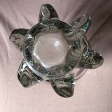 Transparent crystal vase