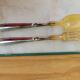 Art Deco salad cutlery in silver-plated metal and horn