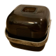 Smoked guzzini plexiglass ice bucket 1970