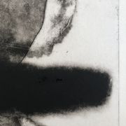 Gravure en noir sur velin fort signée de mamer, sans titre, 1970