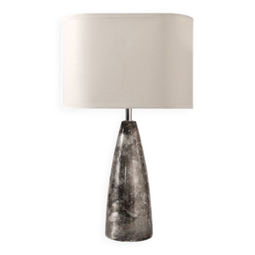 Lampe de table vintage plaquée argent, Allemagne, années 1950