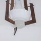 Ico Parisi. Pair of opaline pendant lights. 1960s.