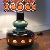 Lampe de sol en céramique, années 1970