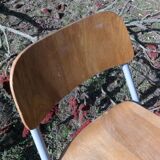Vintage folding industrial workshop chair