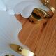 Pair of Deknudt shell wall lights