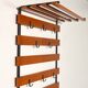 Scandinavian entrance locker Teak and metal 1960s