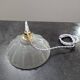 Antique opalescent pressed glass cup pendant lamp, art deco portable lamp