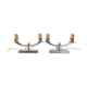 Pair of art deco electrified candlesticks