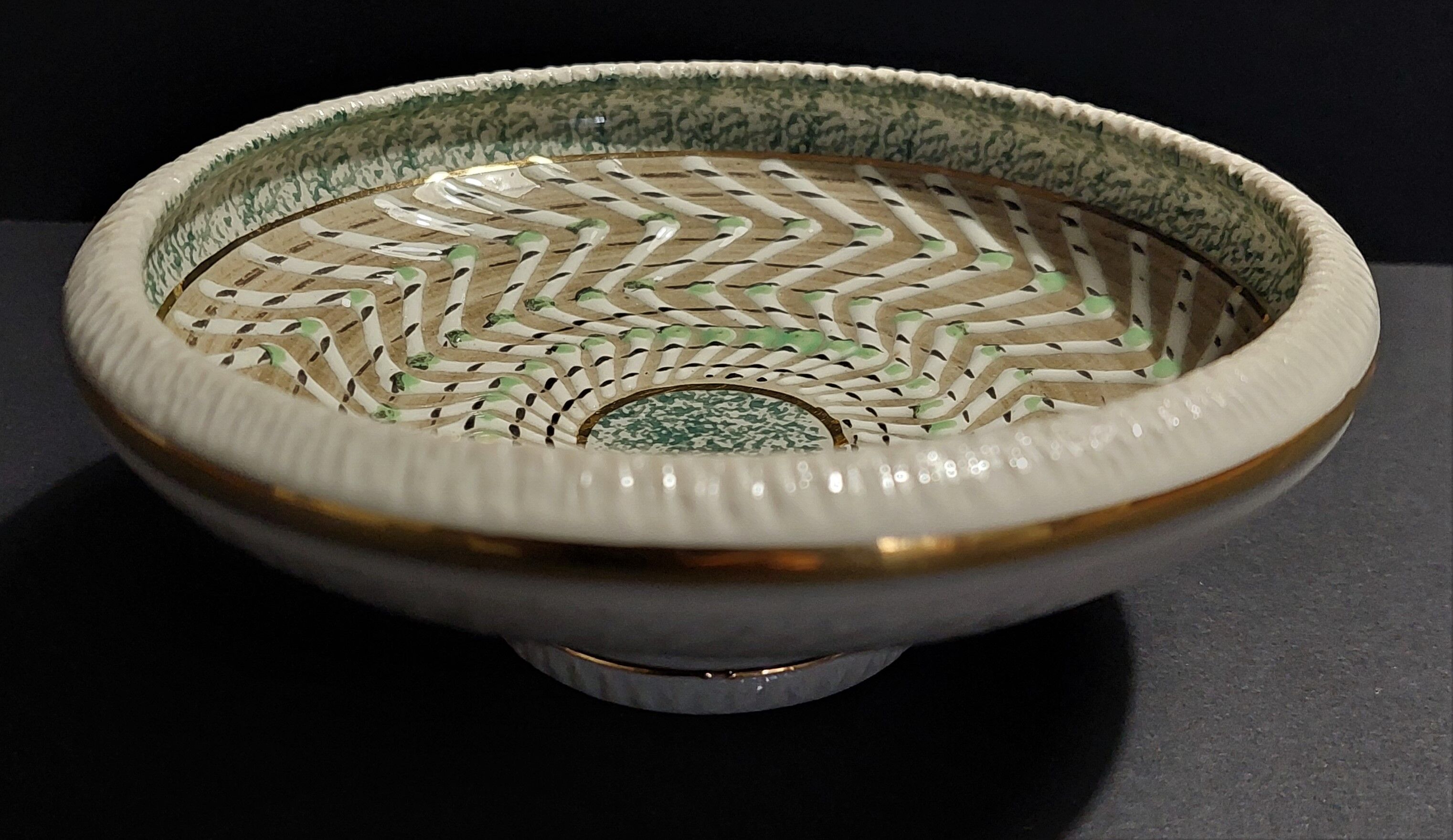 Coupe vide poches céramique art déco