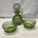 Ensemble pichet ramequin verre vert