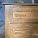 Vintage solid oak chest of drawers