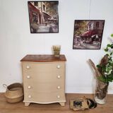 Rounded front chest of drawers