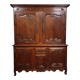 Important two-part Louis XV period solid oak buffet
