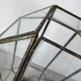Lampe en laiton et verre
