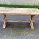 Renovated monastery dining table in solid oak from the 18th century, 200cm.
