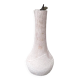 Powder pink brutalist vase
