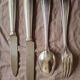 Betty 1930 art deco silver-plated metal Boulenger cutlery set, 50 pieces.