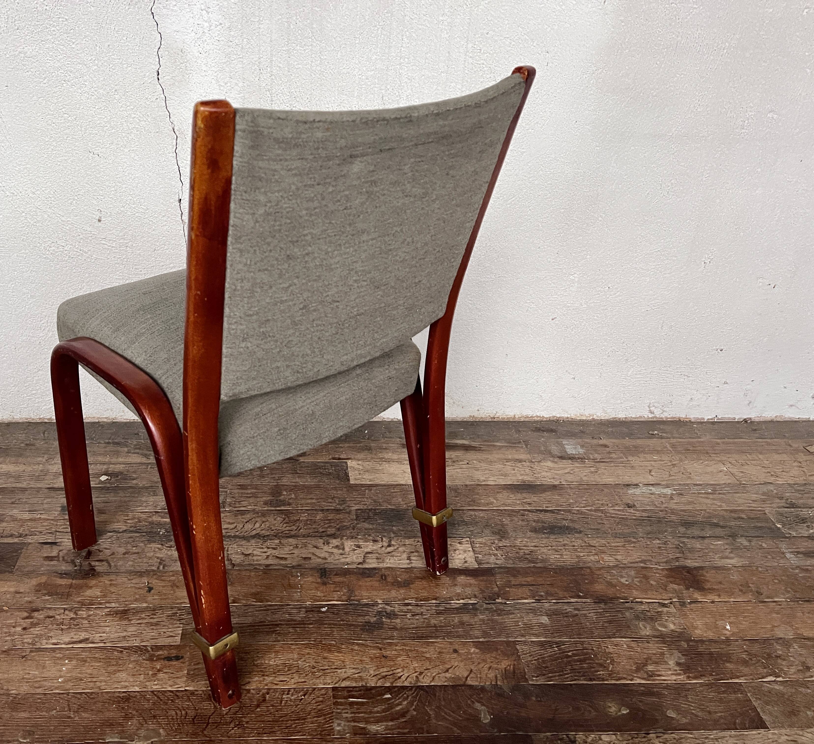 Bow-wood chair by Hugues Steiner