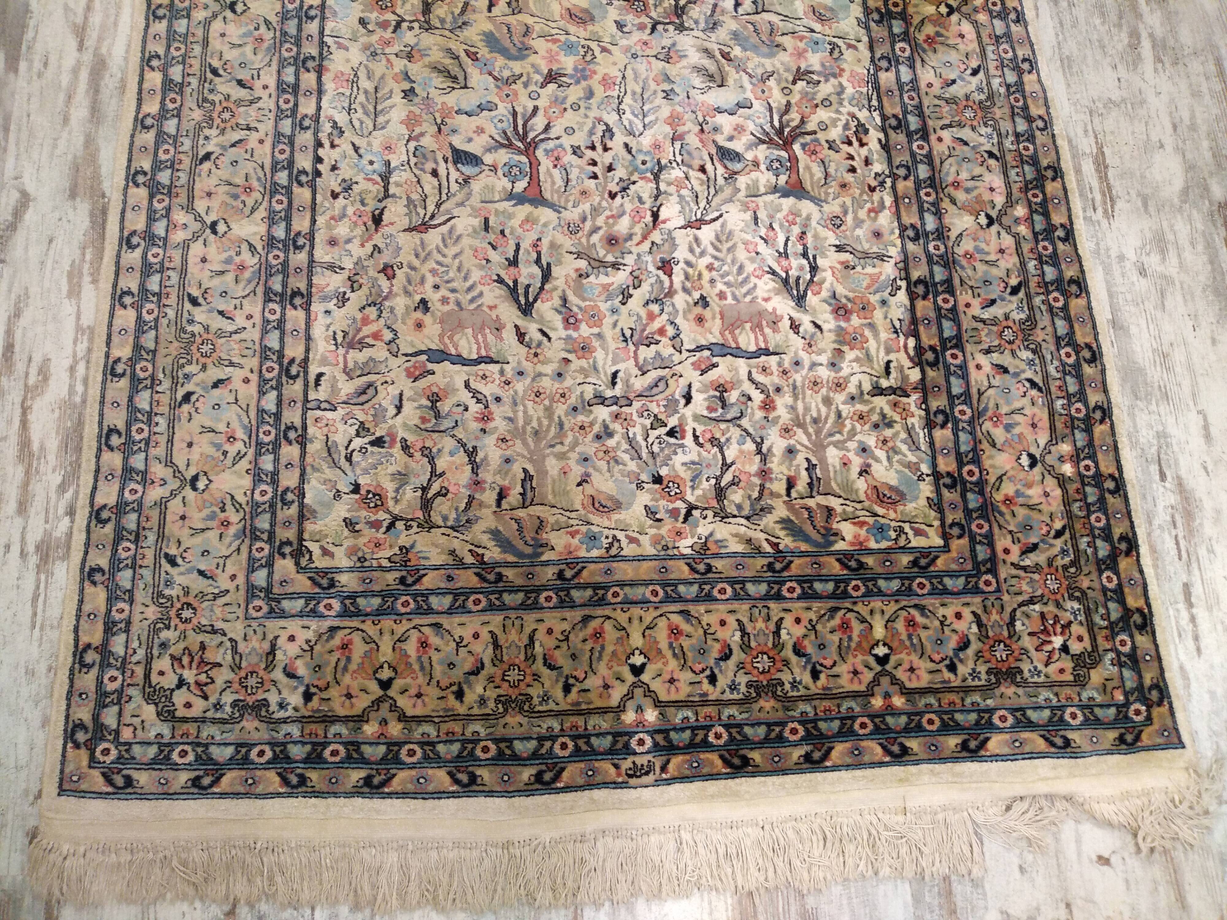 Antique Persian Tree of Life Rug
