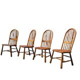4 x Welsh stick back chairs