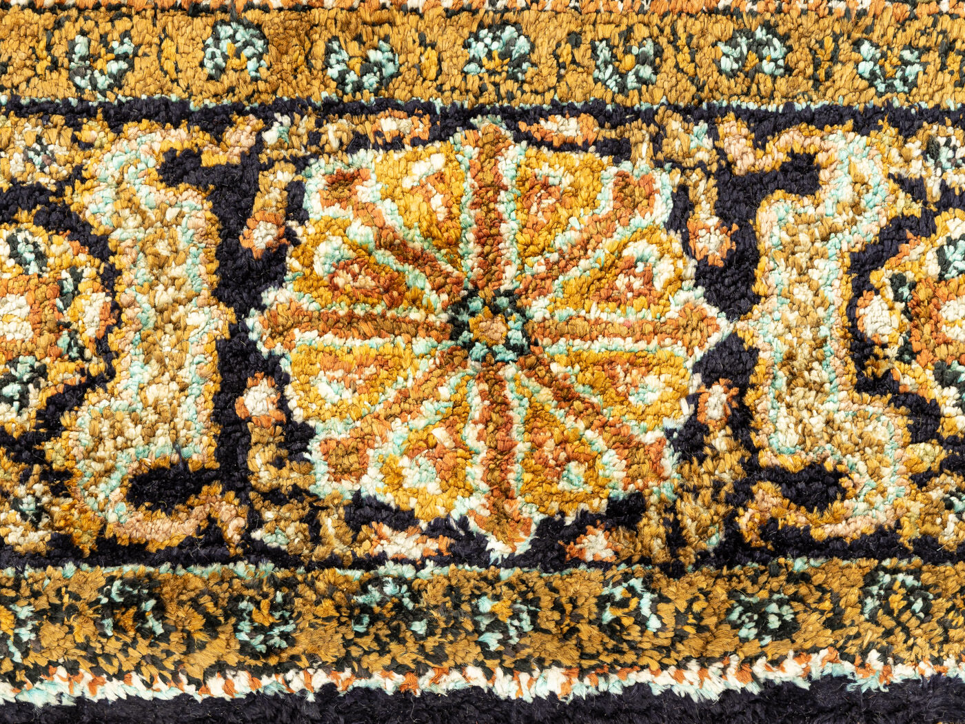 1960s Ghom Carpet , 110 x 162