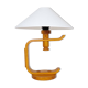Mid-century modern sculptural table lamp in pine, 1970s.