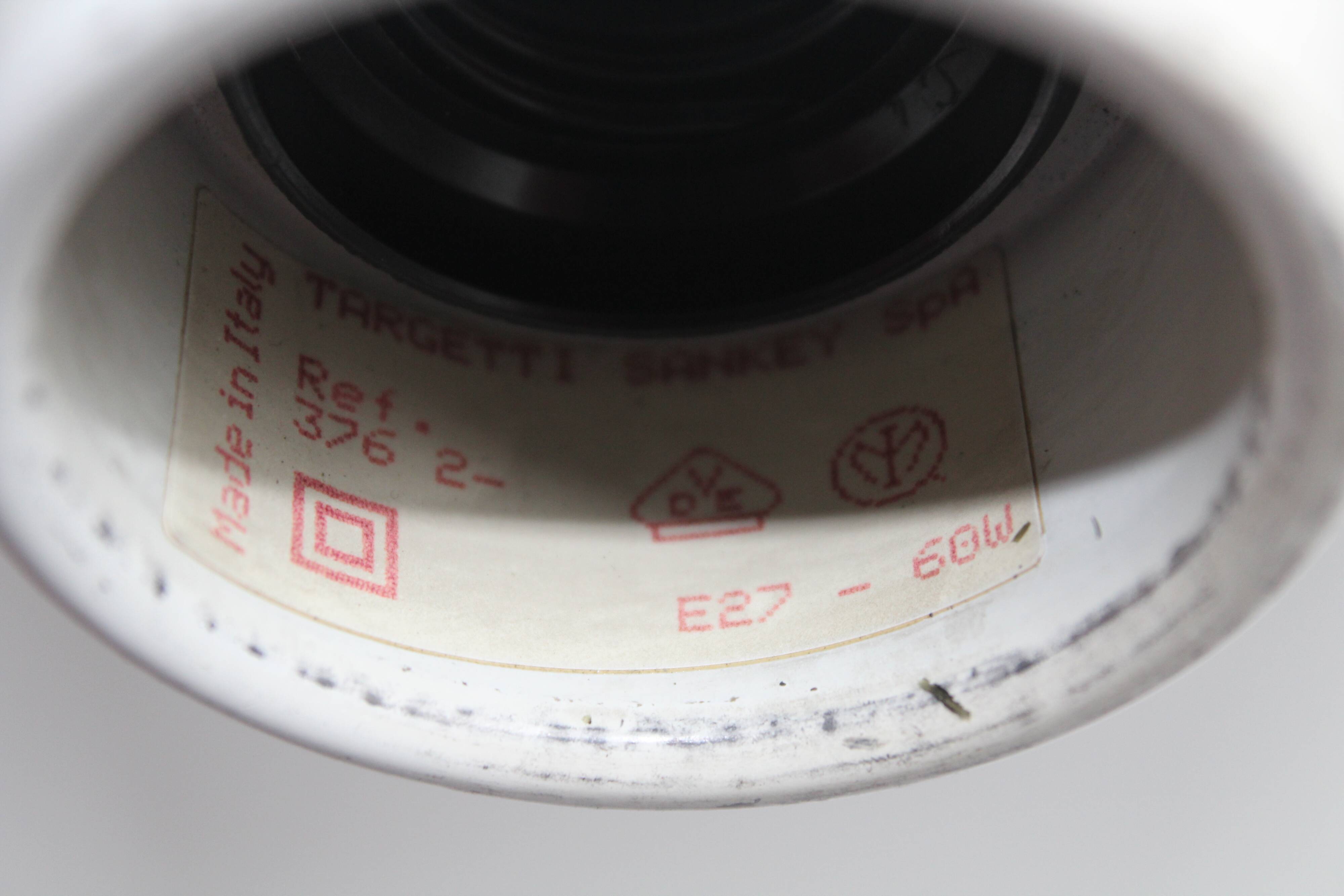 Vintage 1970s targetti sankey wall or ceiling light