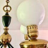 Green and gold directoire chandelier