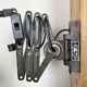 Grey Industrial Scissor Wall Lamp from Elektroinstala, 1960s