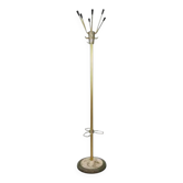 Portemanteau années 50 en laiton, métal et fonte
