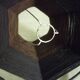 Small brown wool lampshade