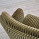 1960s, Danish 3-seater "Banan" sofa, original green velour.