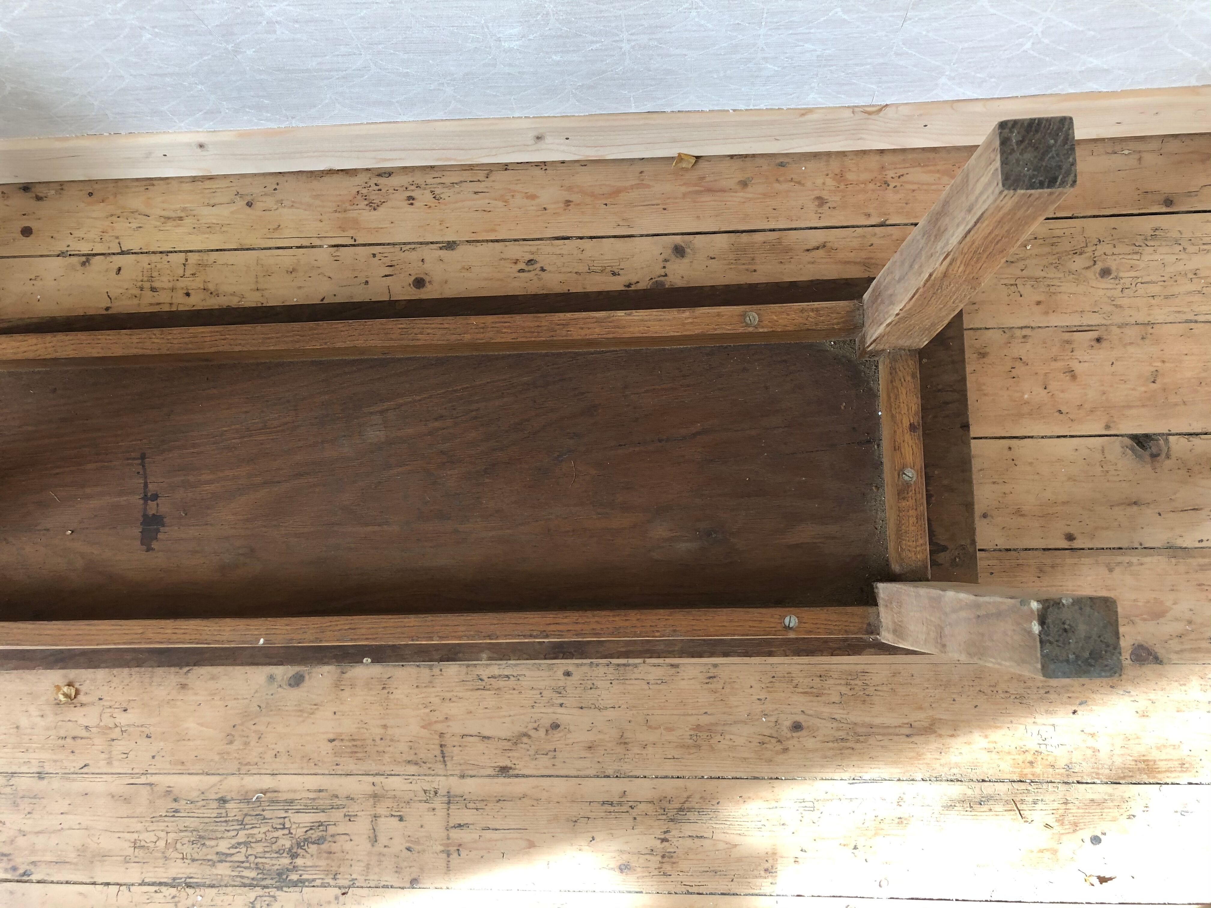 Paire de banc en bois chêne