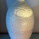 Art Deco Saint-Clément vase signed Olive Engraved 1920-1930 ovoid France