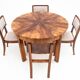 Art Deco dining set, table et 4 chairs, Poland, 1940s
