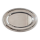 Oval silver metal tray Christofle Gallia Malmaison model