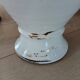 White glazed stoneware jar / pottery